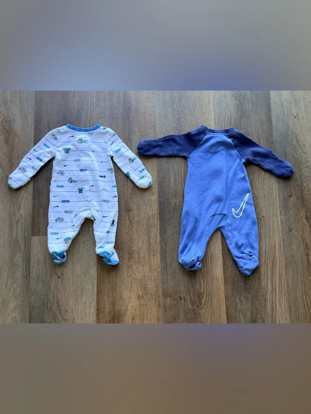 NIKE | Baby Sleepers | Newborn | 2 Piece Set | Footed Pajamas | Bundle